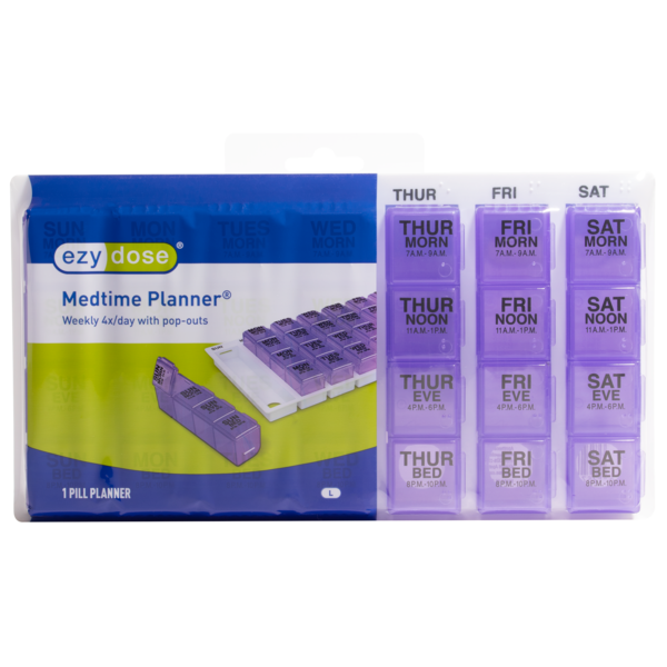 Ezy Dose 3X A Day Medtime Organizer - Rainbow