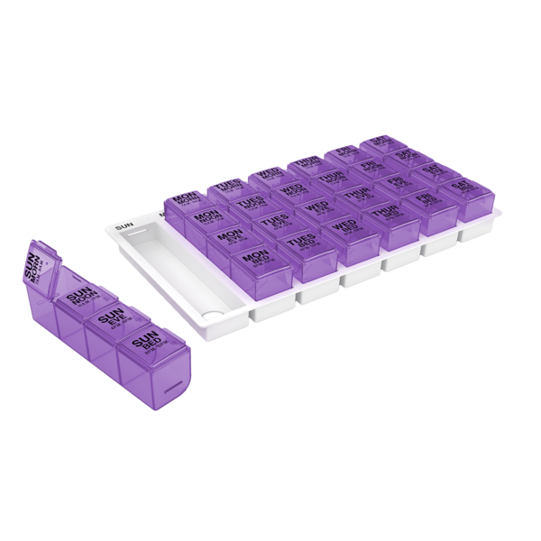 Ezy Dose 3X A Day Medtime Organizer - Rainbow