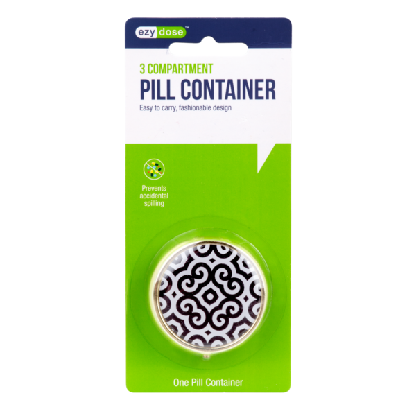 EZY DOSE PILL CASE FASH ROUND