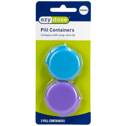 Ezy Dose Travel Pill Box and Medicine, Vitamin Container