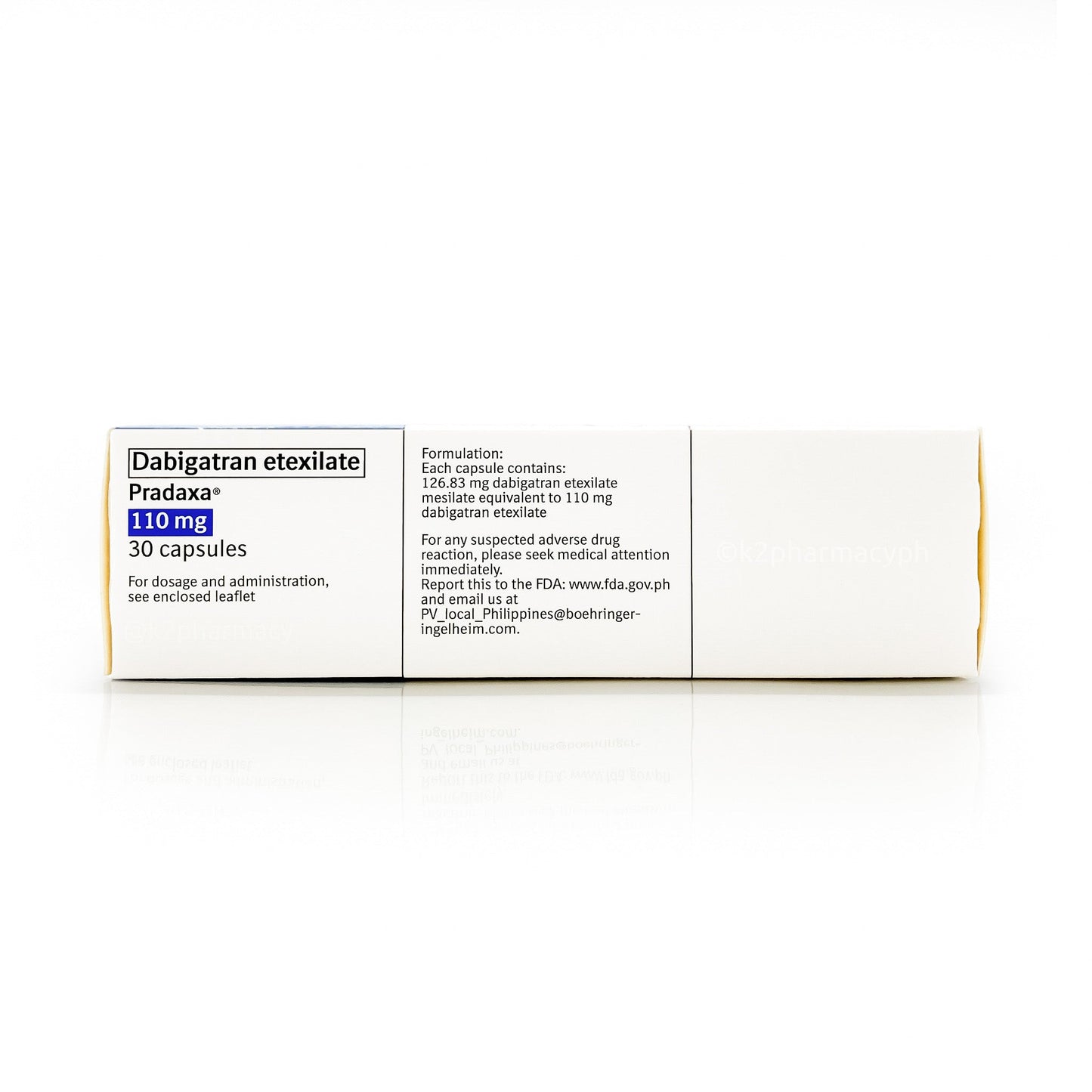 PRADAXA CP 110MG 10X6UD