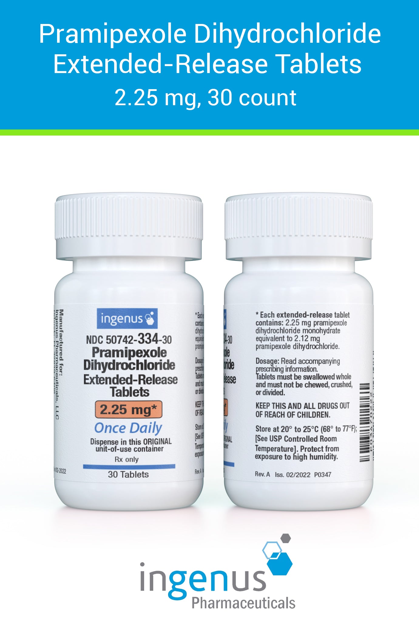 PRAMIPEXOLE DI-HCL TB 0.25MG 500