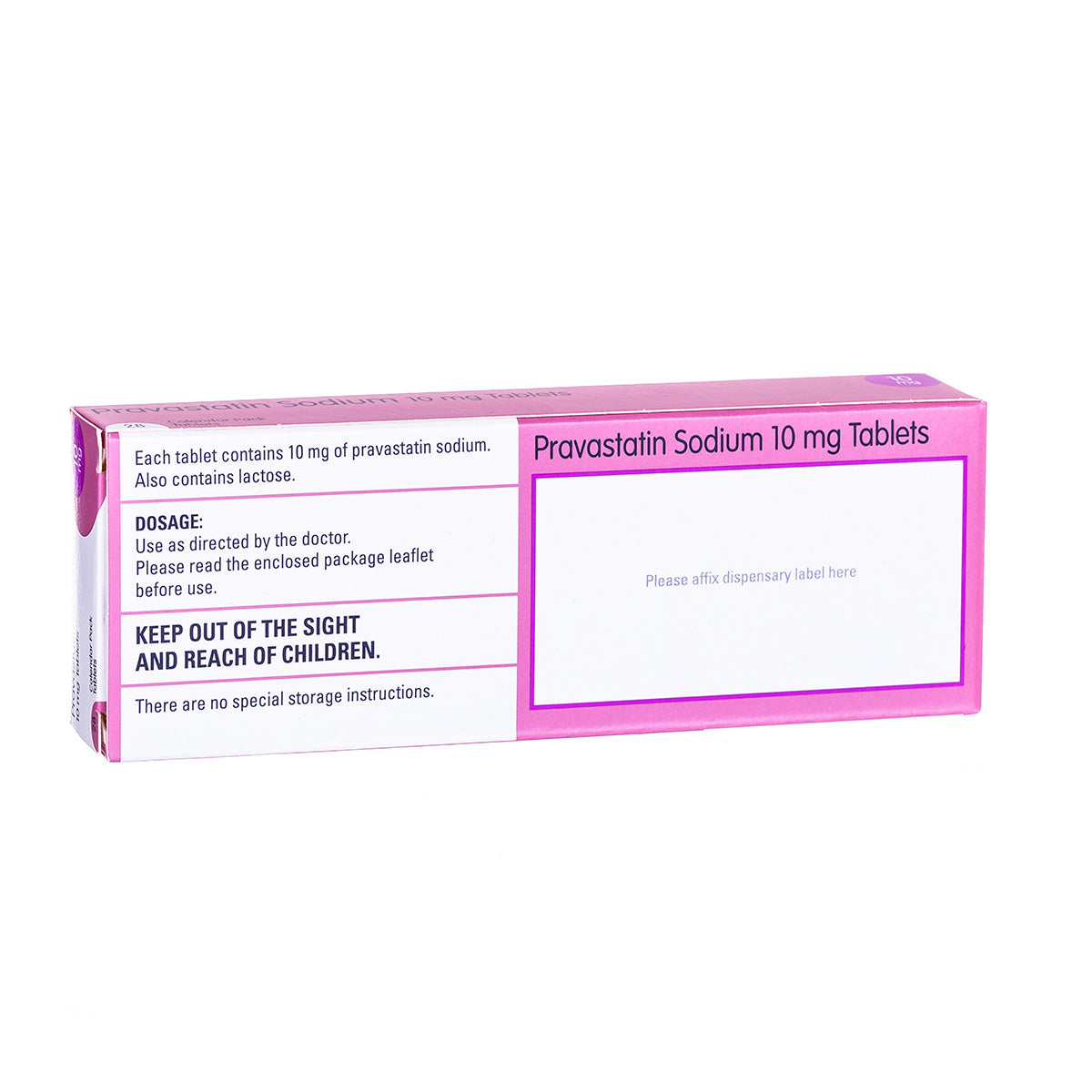 PRAVASTATIN TB 10MG 90