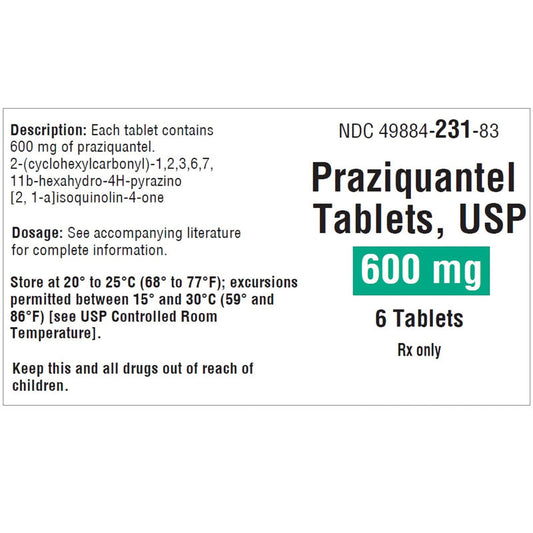 PRAZIQUANTEL TB 600MG 6