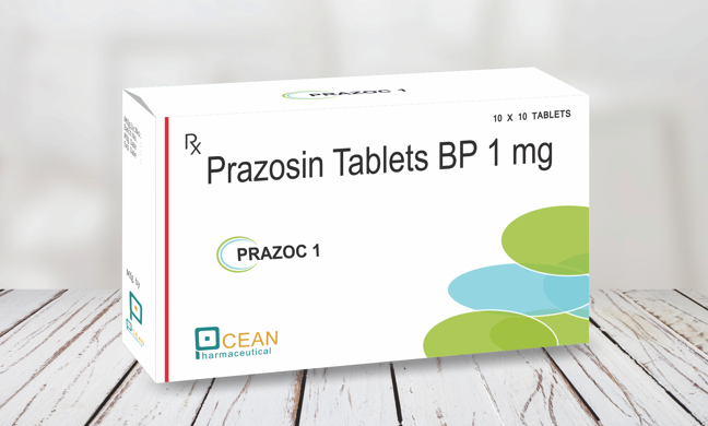 PRAZOSIN HCL CP 1MG 1000