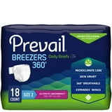 BRIEF BREEZERS 360 SIZE 2 4X18CT