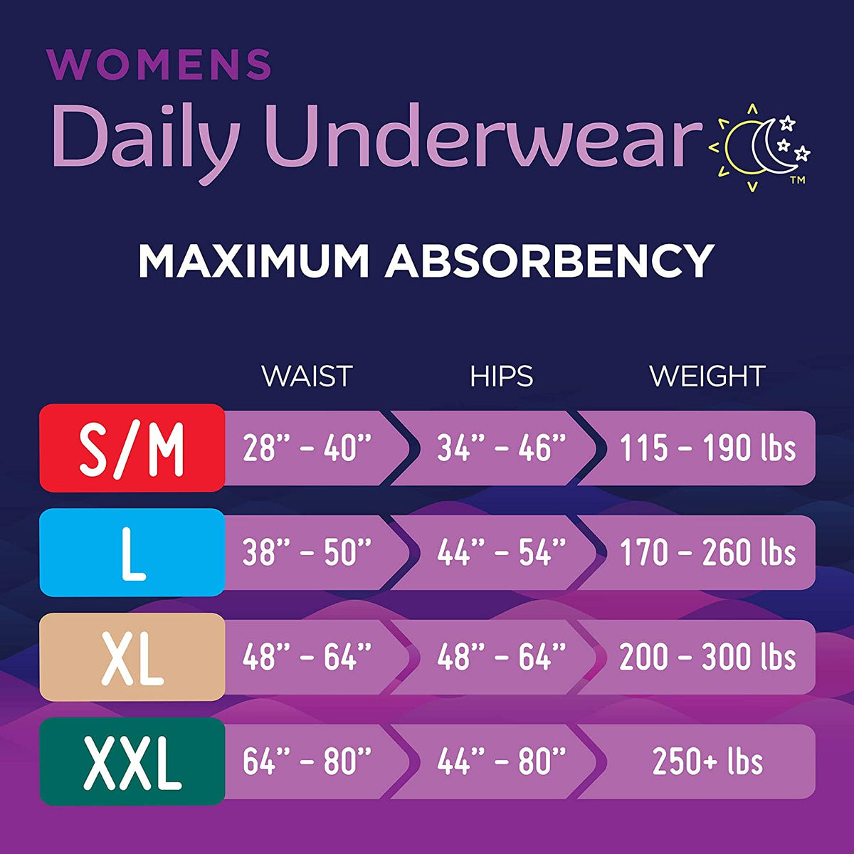 PREVAIL WOMEN UNDERWEAR 4X16XL