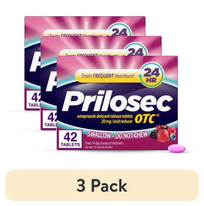 PRILOSEC OTC TABLET WILD BERRY 42CT