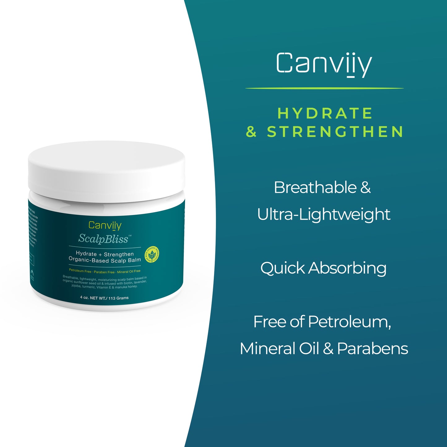 CANVIIY H&S ORGANIC BALM    4OZ