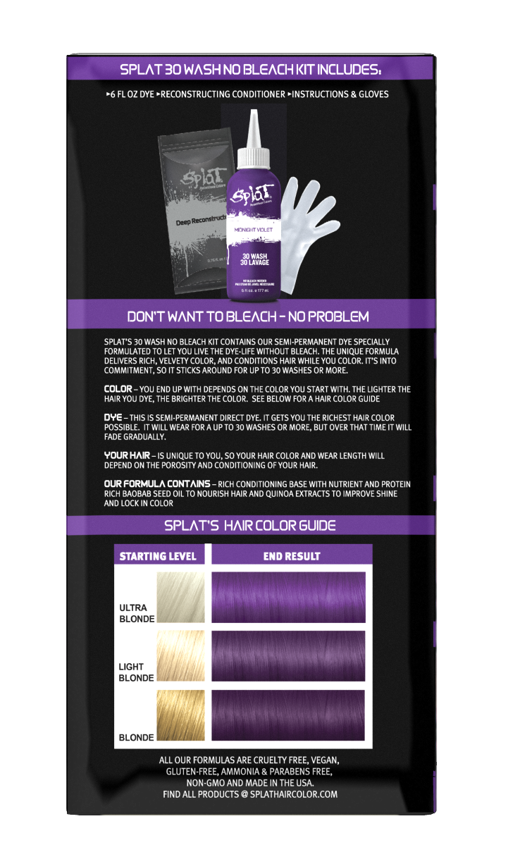SPLAT 10 WASH KT VIOLET VIXEN