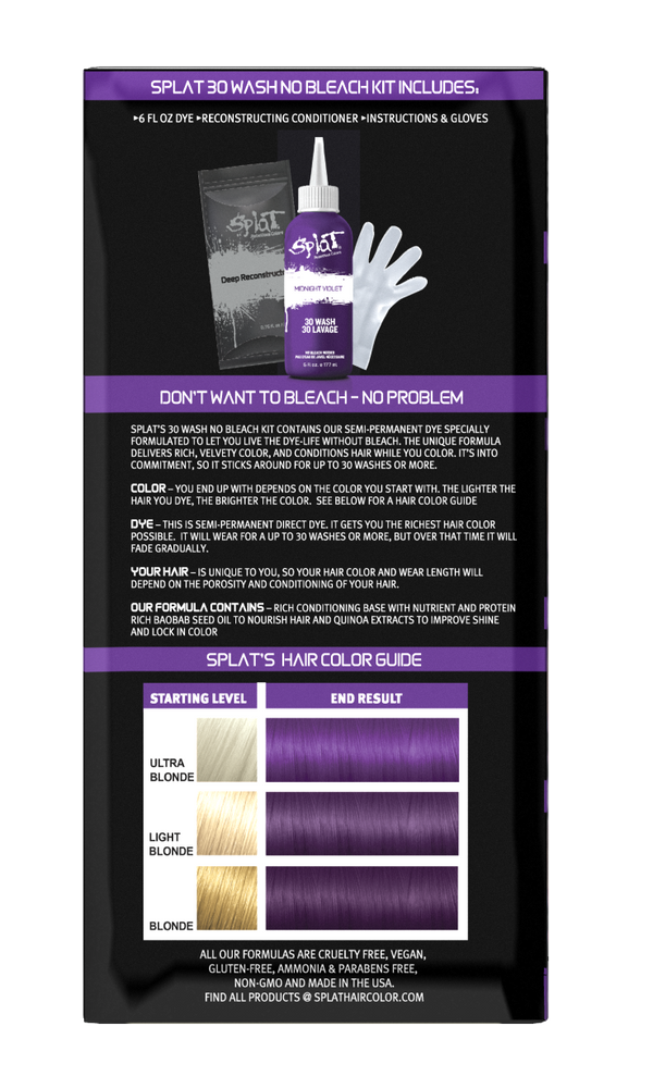 SPLAT 30 WASH KT MIDNIGHT VIOLET