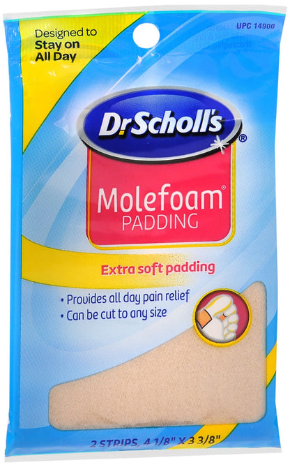 DR SCHOLLS MOLEFOAM PADDING STRIPS 2CT
