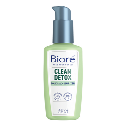 Biore Clean Detox Daily Moisturizer 3.4oz Pump
