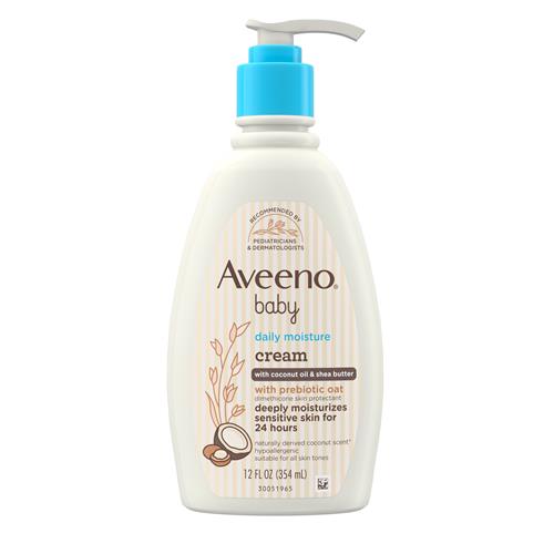 Aveeno Baby Cream Daily Moisture 12oz Coconut Oil&Shea