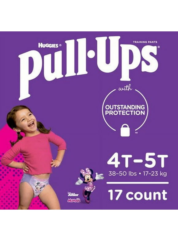 HUGGIES PULL-UPS GIRLS 4T-5T 4X17CT