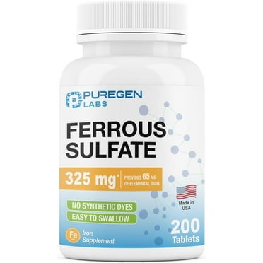 FERROUS SULFATE TB 325MG 1000