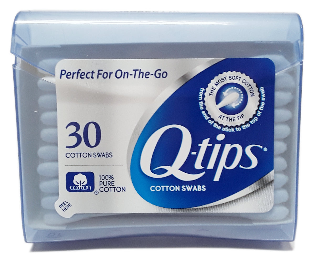 Q-Tips Blue Purse Pack Cotton Swabs, 30 count