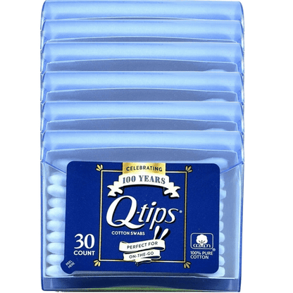 Q-Tips Blue Purse Pack Cotton Swabs, 30 count