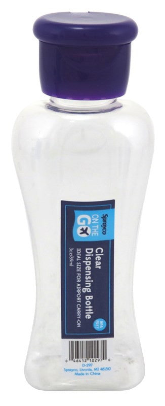 Sprayco Travel Bottle 3oz Locking Spray (12in) Asst Clrs