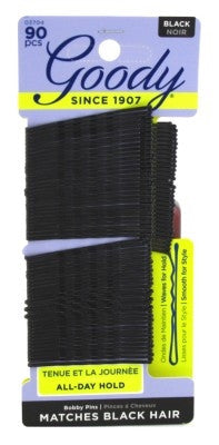 Goody #03704 Bobby Pins Black 90 Count  (6in)
