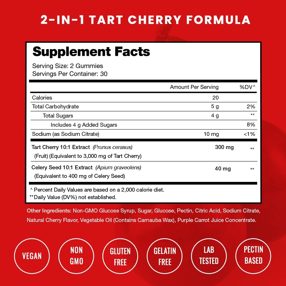 TART CHERRY CW 75 GUMMIES