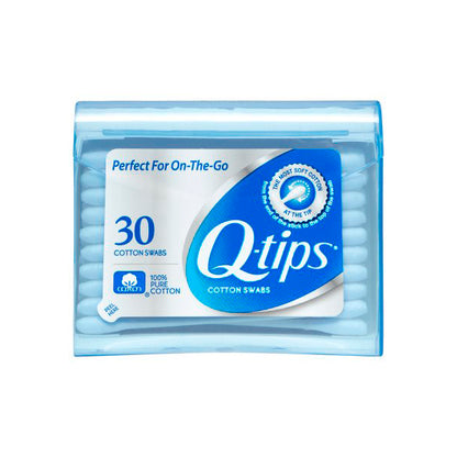 Q-Tips Cotton Swabs 30 Count Precision Tips Purse Pack(9in)