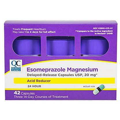 ESOMEPRAZOLE MAGNESIUM 20 MG DR CAP 3X14