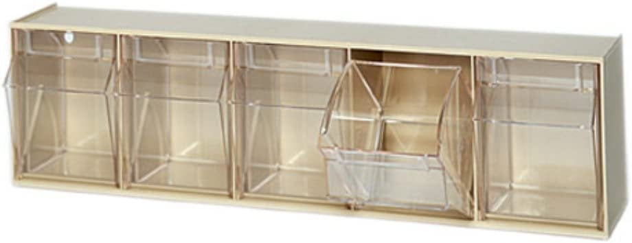 TIP OUT BIN 5.25"X23-5/8"X5.75" WH DS