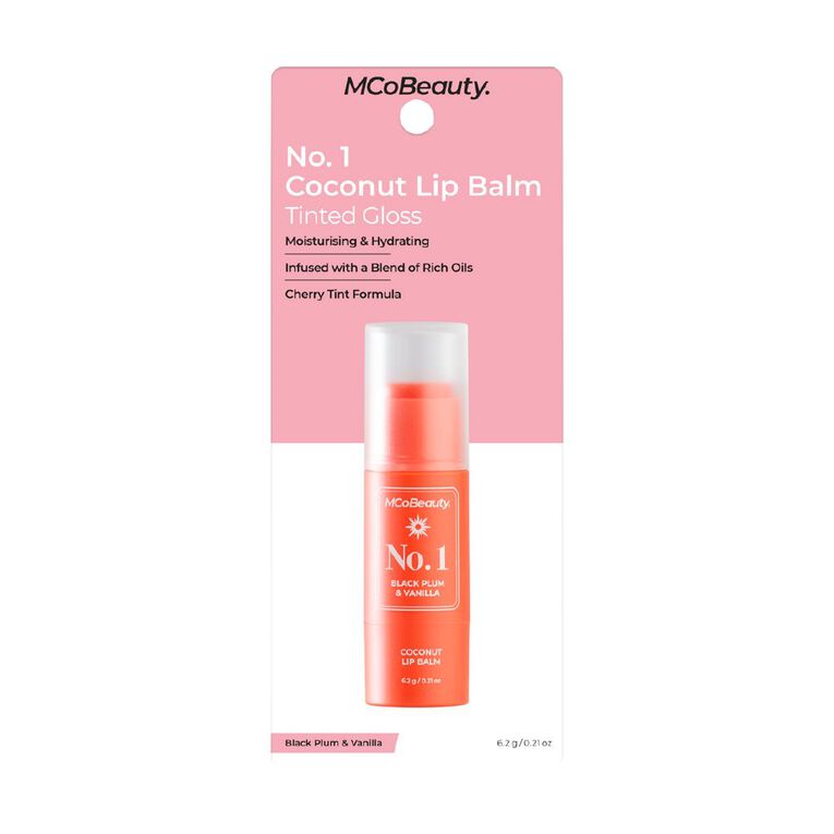 MCoBeauty Coconut Lip Balm No. 1 - Black Plum And Vanilla