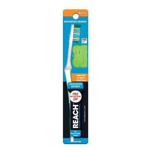 Reach Toothbrush Advanced Design Medium 3 Count (6in)