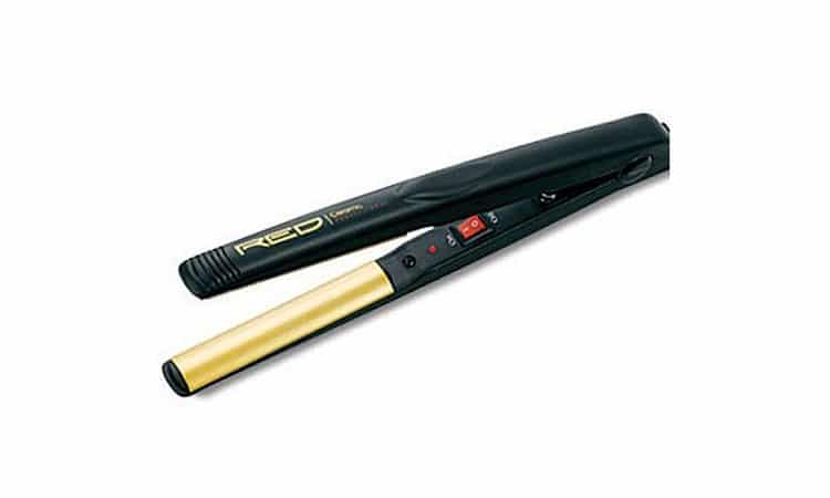 Kiss Red Flat Iron 1.25Inch Ceramic Tourmaline