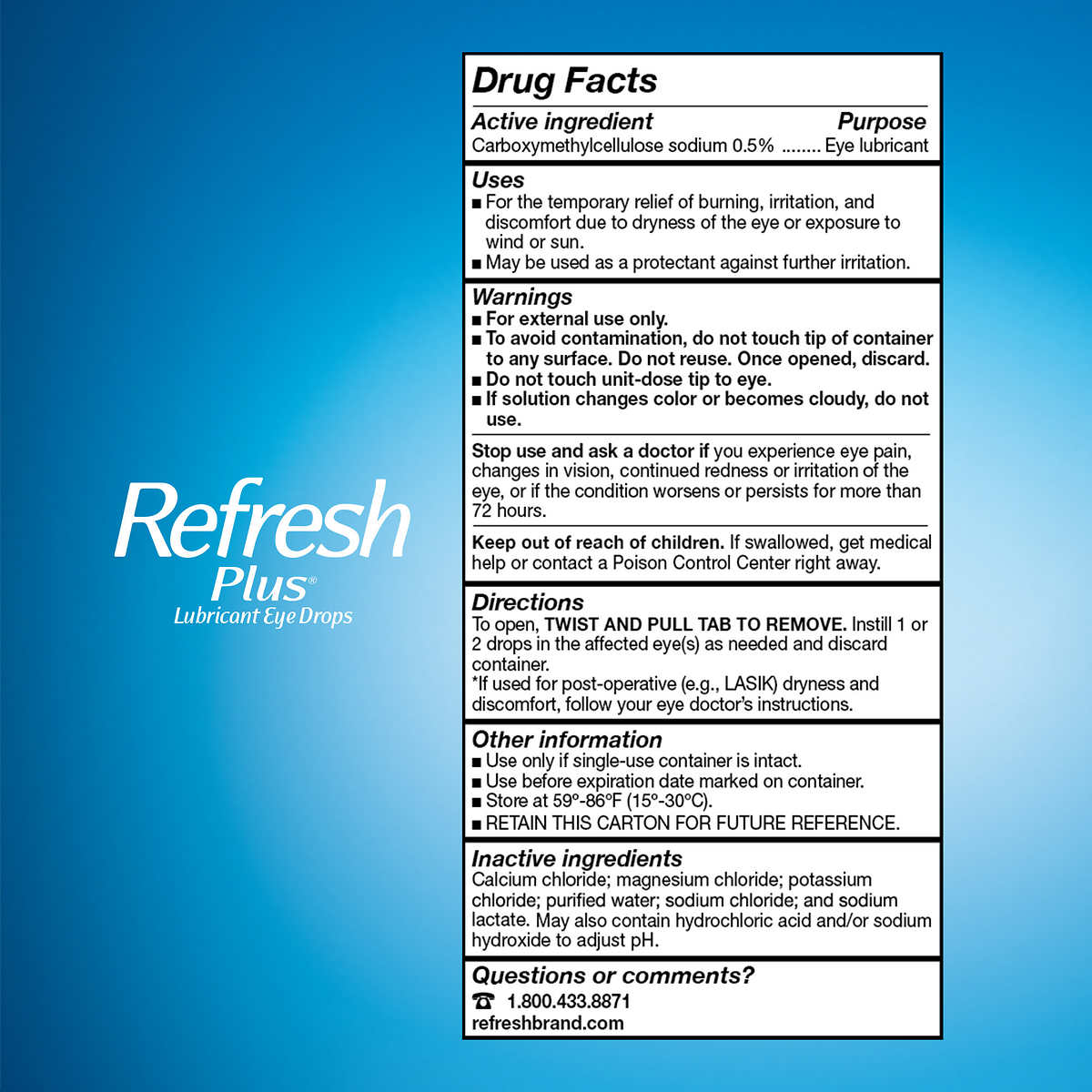 REFRESH PLUS 0.5 % DRP 50X0.4 ML UD