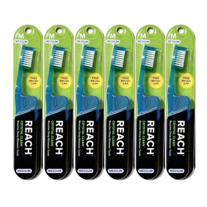 Reach Toothbrush Crystal Clean Medium (6in)