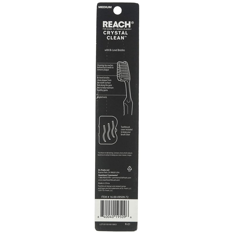 Reach Toothbrush Crystal Clean Medium (6in)