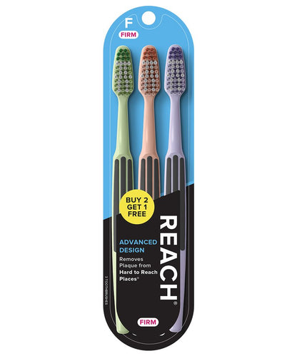 Reach Toothbrush Advanced Design Firm 3 Count (6in)