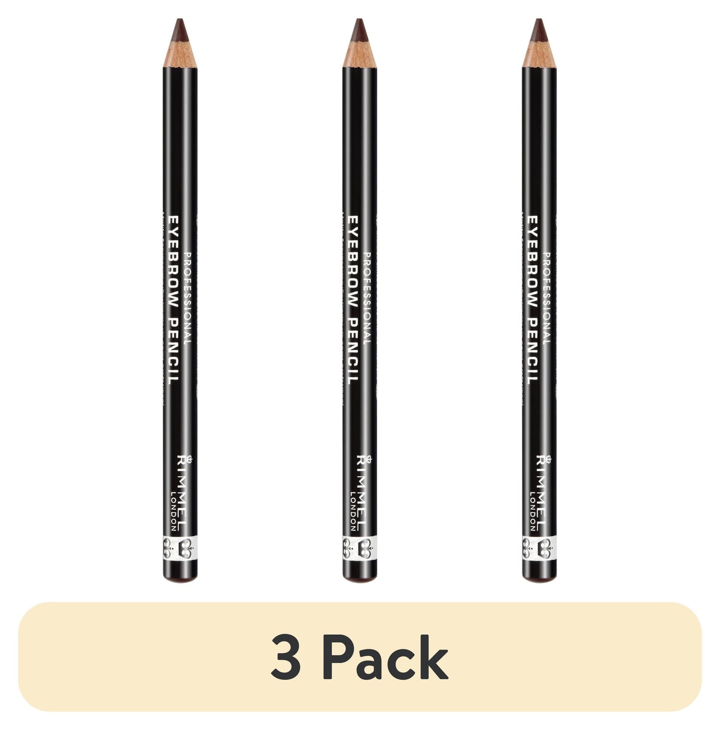 Rimmel London Brow This Way Eyebrow Pencil, Dark Brown, 1ml