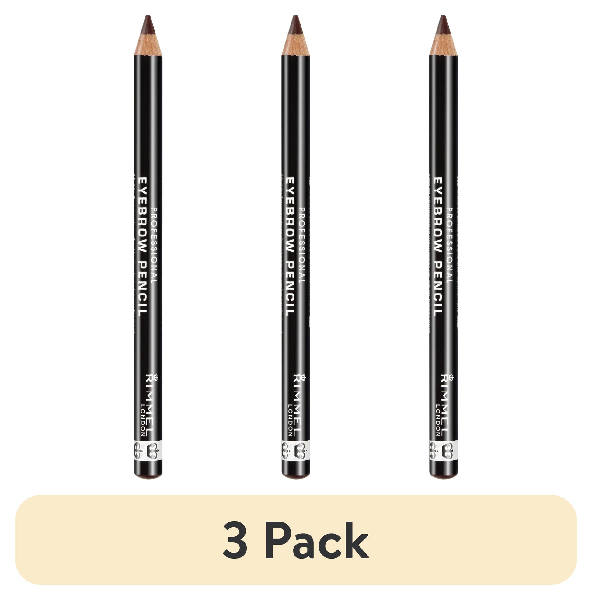 Rimmel London Brow This Way Eyebrow Pencil, Dark Brown, 1ml