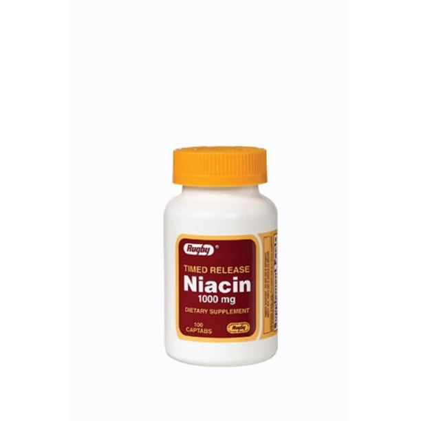 NIACIN 1000MG TABLET TR 100CT RUGBY