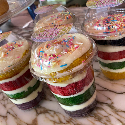RAINBOW BDAY 9OZ CUP 8CT