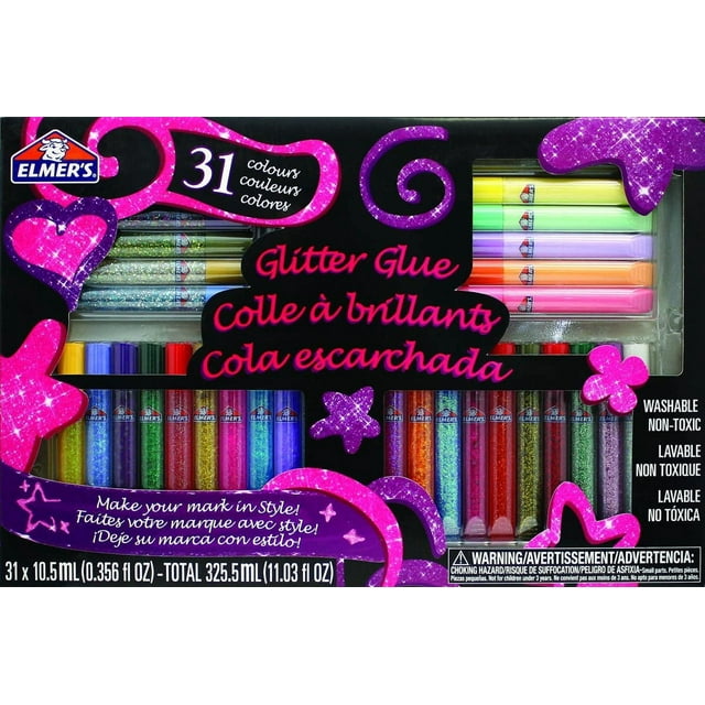 Artskills Rainbow Puffy Glitter Glue Pens, 12 Count