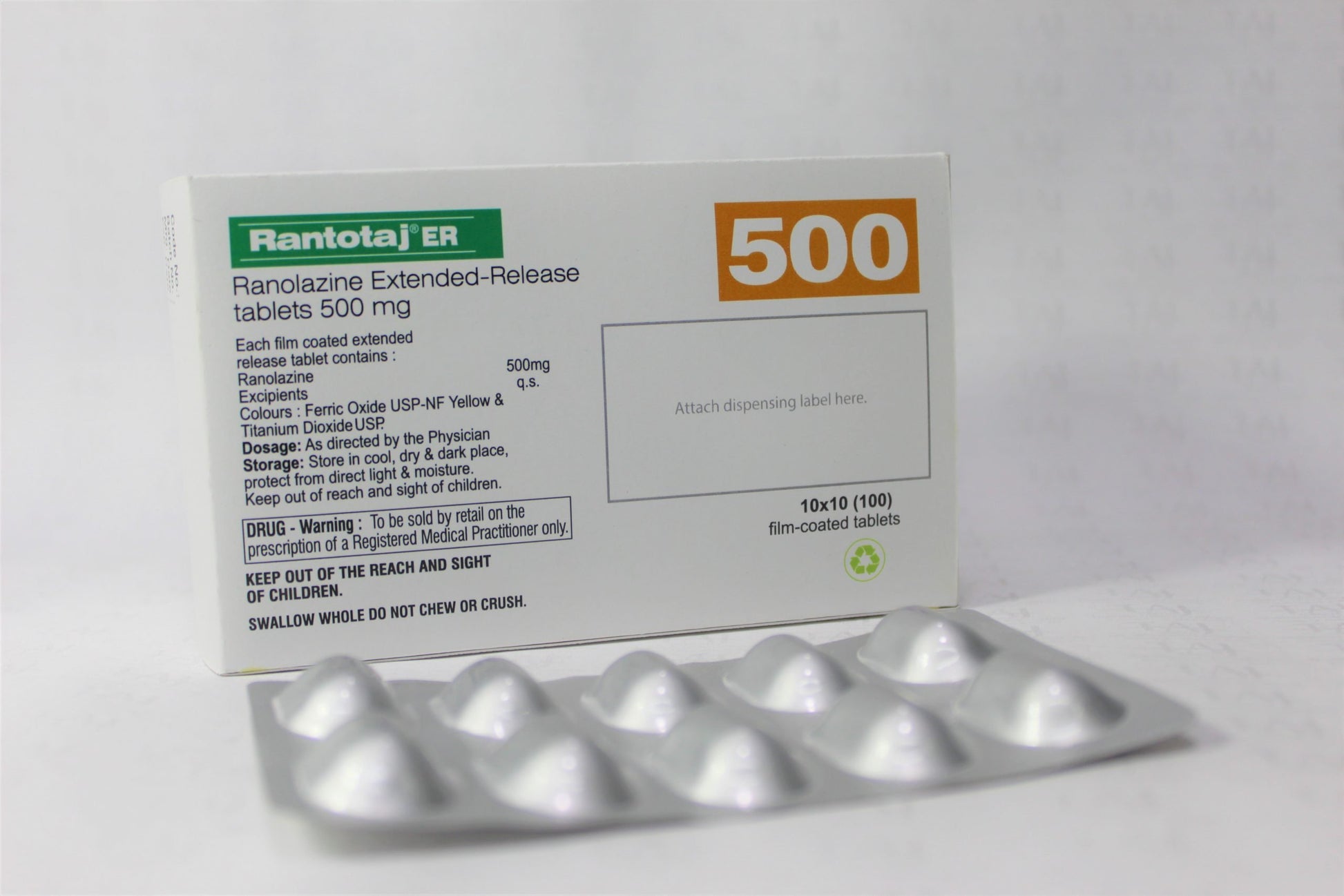 RANOLAZINE TB 500MG 60 ER