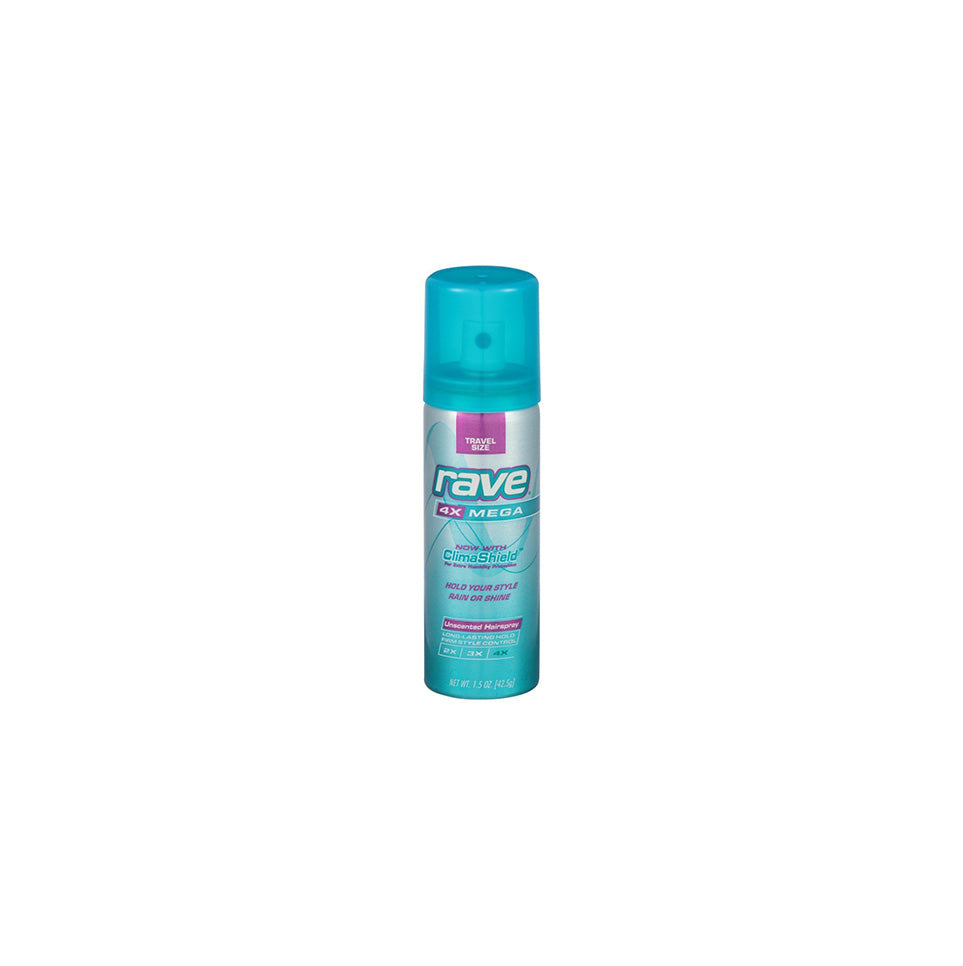 Rave 4X Mega Hold Hairspray Unscented 11oz Aerosol