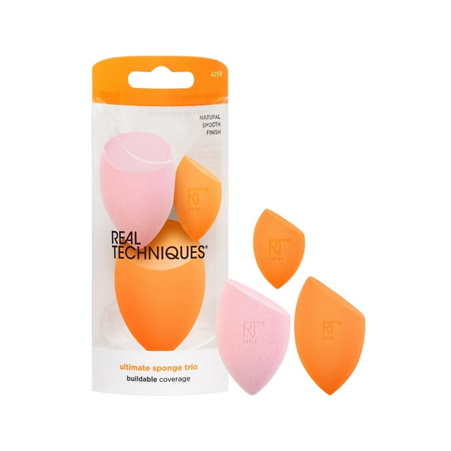 Real Techniques Ultimate Makeup Sponge Trio, 3 count