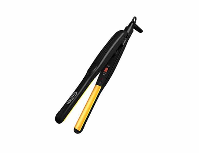 Kiss Red Flat Iron 0.5Inch Ceramic Tourmaline