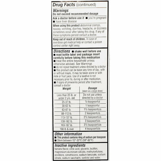 PINWORM SS 144MG/ML 30ML