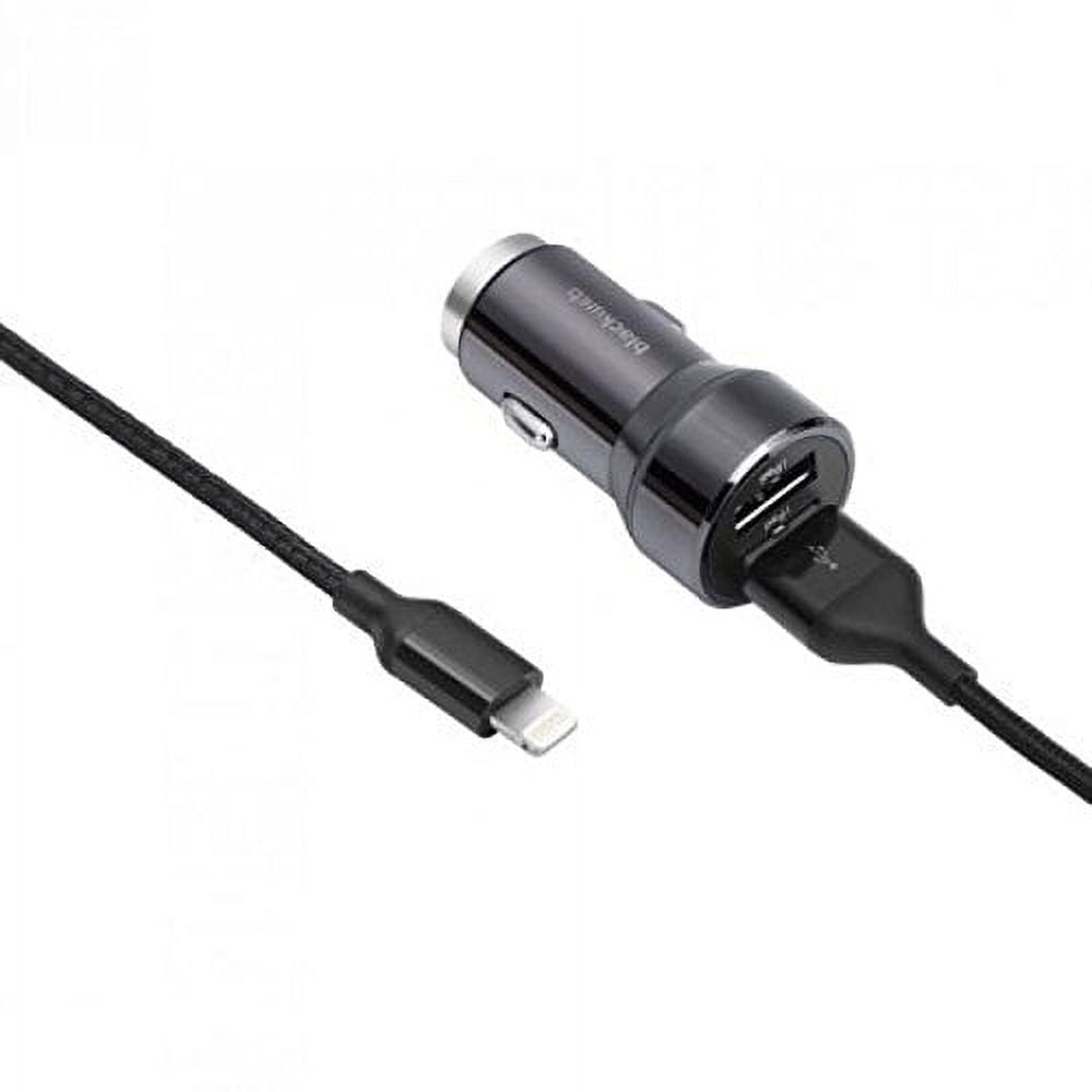CHARGEWORX CAR CHG 4 PORT BLK