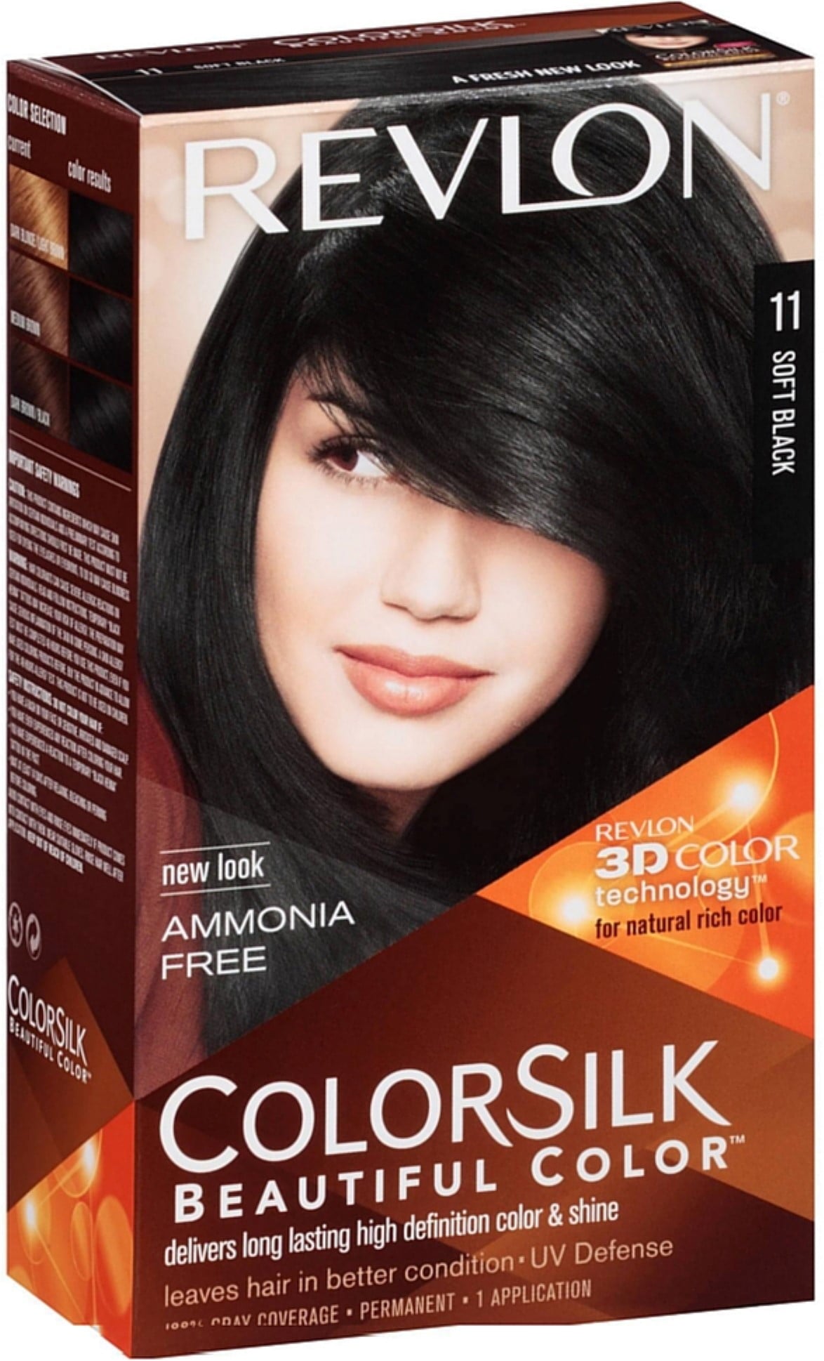 REVLON COLORSILK 11 SOFT BLACK H/C 1CT