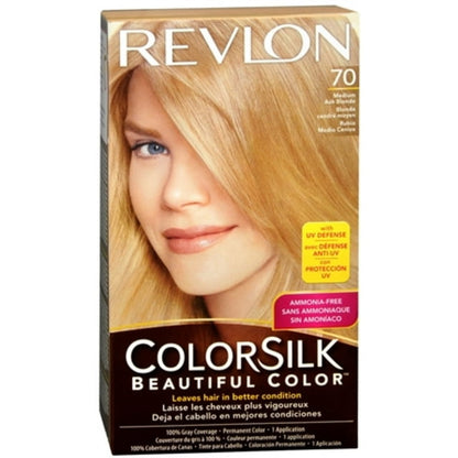 REVLON COLORSILK 70 MED ASH BLND H/C 1CT