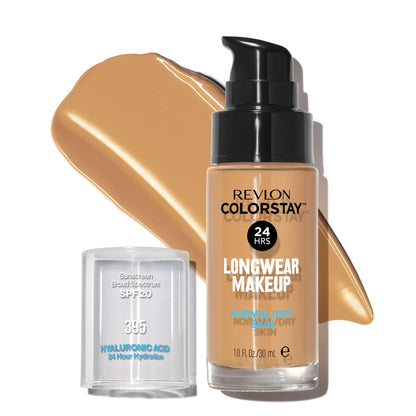 REVLON ColorStay Foundation for Normal & Dry Skin - 395 Deep Honey
