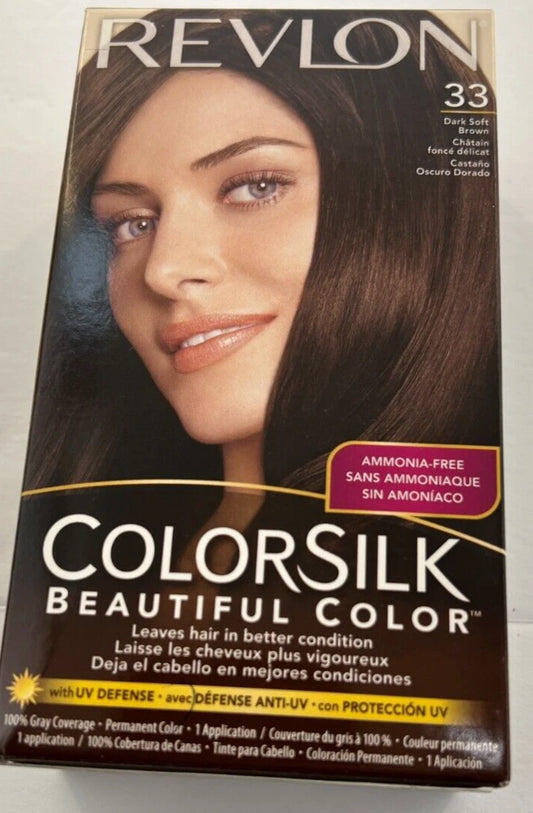 REVLON COLORSILK 33 DRK SFT BRW H/C 1CT